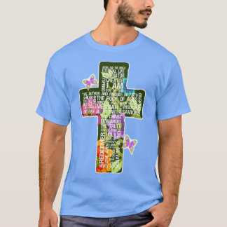 T-shirt Croix de Jésus Floral