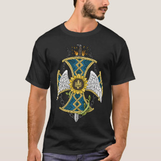 T-shirt Croix de Kozak ukrainienne.