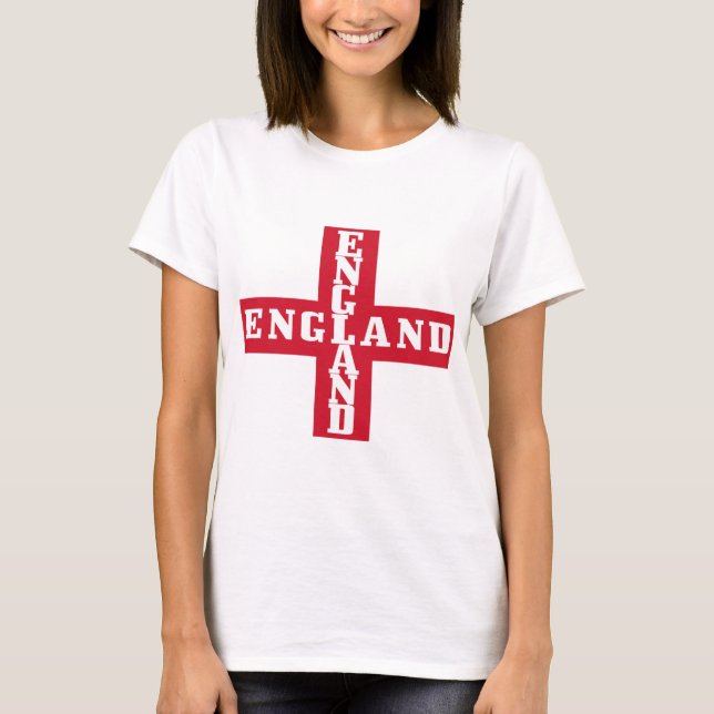 T-shirt Croix de l'Angleterre St George du football (Devant)