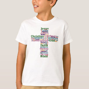 T-shirt Croix de l'art chrétien du mot