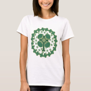 T-shirt Croix de shamrocks de Jour de la Saint Patrick