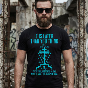 T-shirt Croix du Père Séraphim Rose orthodoxe orientale Ca