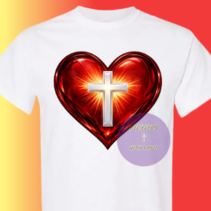 T-shirt Croix et Cœur