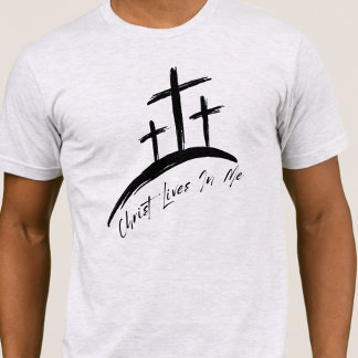 T-shirt Croix et Écriture Hommes