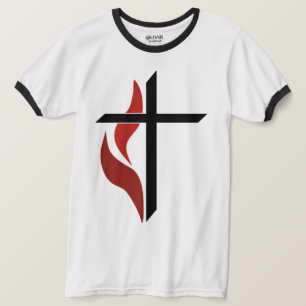 T-shirt Croix flamme