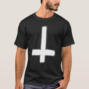 T-shirt Croix inversée occulte art sombre Grunge Goth goth