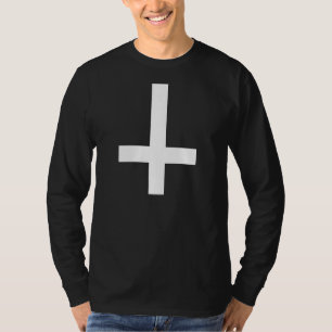 T-shirt Croix inversée par blanc