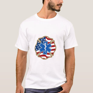 T-shirt Croix maltaise avec l'étoile de la vie