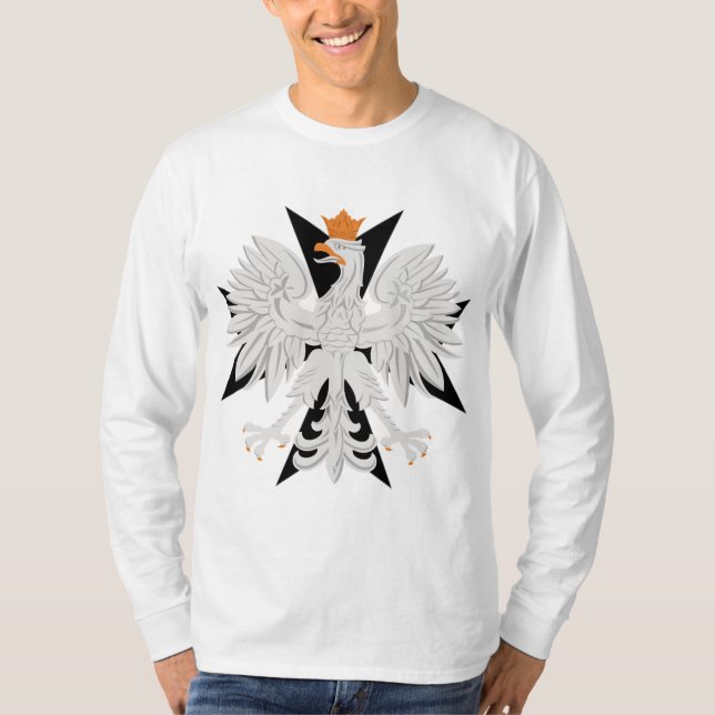 T-shirt Croix maltaise polonaise d'Eagle (Devant)