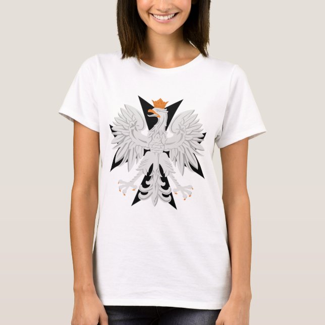 T-shirt Croix maltaise polonaise d'Eagle (Devant)