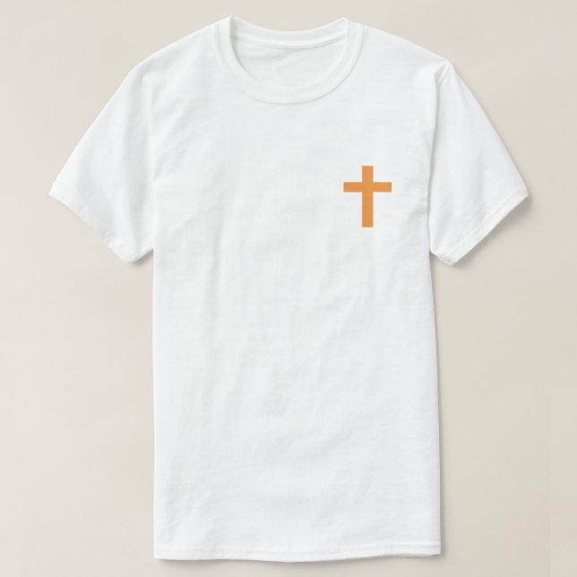 T-shirt Croix orange (Design devant)