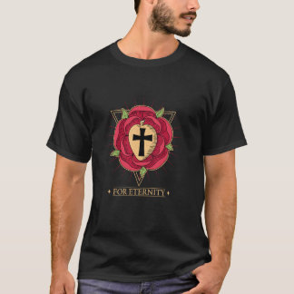 T-shirt croix rosicrucienne ésotérique hermétique païenne