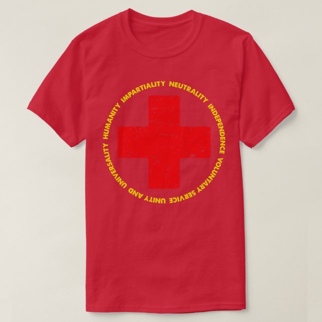 T-shirt Croix-Rouge vintage (Design devant)