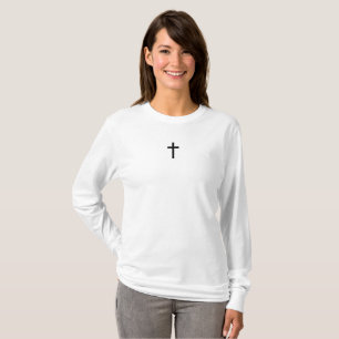 T-shirt Croix simple (noir)