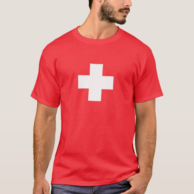 T-shirt Croix suisse plus (Devant)