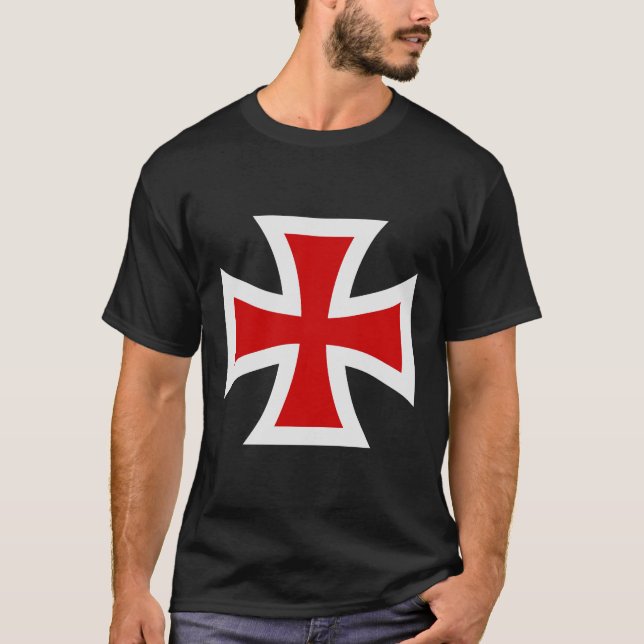 T-shirt croix templière (Devant)