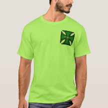 Croix verte de fer d'arbre de Palmetto