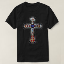 Croix Vintage bleu