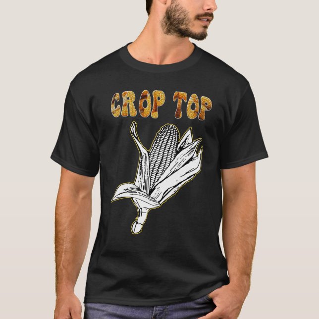 T-shirt Crop Top Classic Corn Cob (Devant)