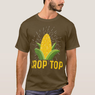 T-shirt Crop Top Corn Healthy Vegetable 