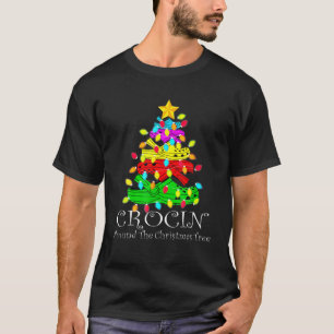 T-shirt Croquer Autour De L'Arbre De Noël Drôle Noël Chris