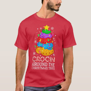 T-shirt Croquer Autour Du Pyjama De Noël Arbre Drôle De No