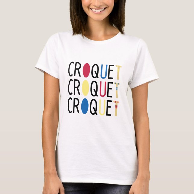 T-shirt Croquet mignon (Devant)