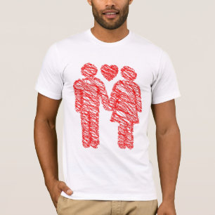 T-shirt Croquis affectueux de couples