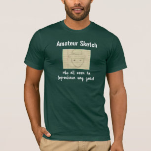 T-shirt Croquis amateur que tout le lutin vu du DA