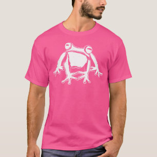 T-shirt Croquis d'art de la grenouille Amphibiens Grenouil