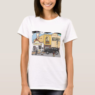 T-shirt Croquis de bande dessinée de la taverne du Texas