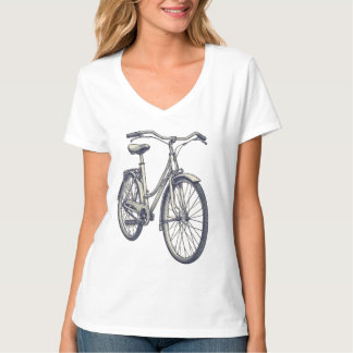 T-shirt Croquis de bicyclette classique vintage Art en lig