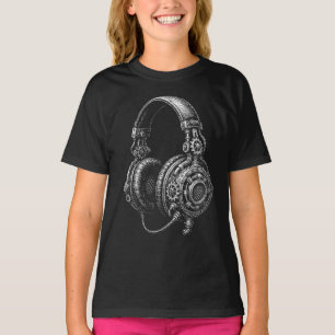 T-shirt Croquis de casque Steampunk
