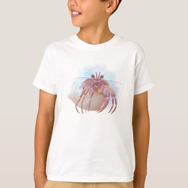 T-shirt Croquis de crabe aux hermites (Devant)