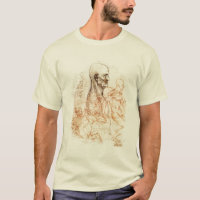 croquis de da Vinci -- Homme et cheval