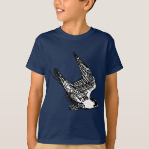 T-shirt Croquis de faucon pérégrin
