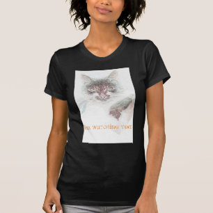 T-shirt Croquis de la face de cate en colère