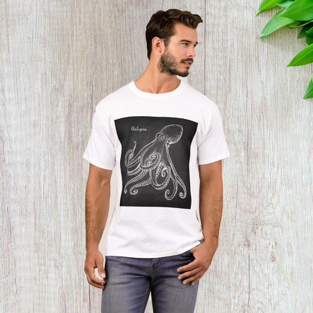 T-shirt Croquis d'octopus (Créateur téléchargé)