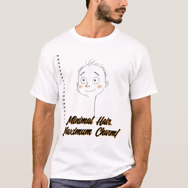 T-shirt Croquis ludique d'un visage souriant (Devant)