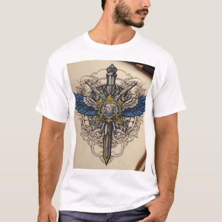 T-shirt "Croquis militaire ukrainien : force moderne"