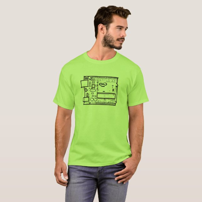 T-shirt Croquis peu précis d'Arduino (Devant entier)