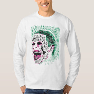 T-shirt Croquis riant de tête de joker du peloton de