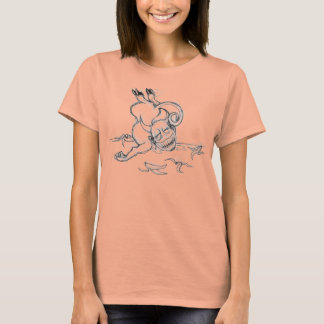 T-shirt croquis singe