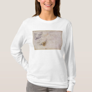 T-shirt Croquis W.60 d'une tête masculine, en deux