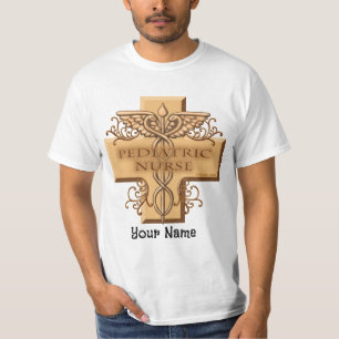 T-shirt Cross Caduceus Infirmière pédiatrique