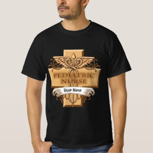 T-shirt Cross Caduceus Infirmière pédiatrique