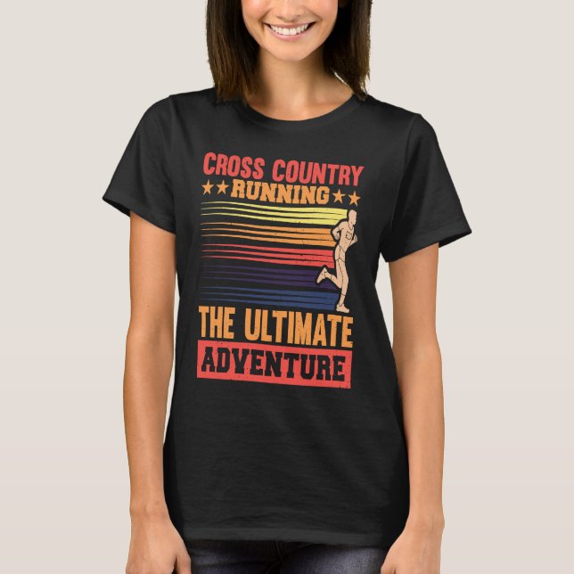 T-shirt Cross Country running, the ultimate adventure (Devant)