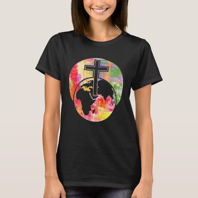 T-SHIRT CROSS EASTER RESURRECTION OF JESUS CHRIST (Devant)