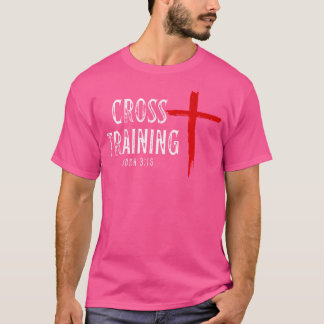 T-shirt Cross Training Christian Workout Faith Religieux J