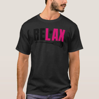 T-shirt Crosse rose Relax Chillax Re Lacrosse fille